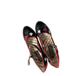 Fantasia Patent Leather Contessa Platform Shoes Black Size 9